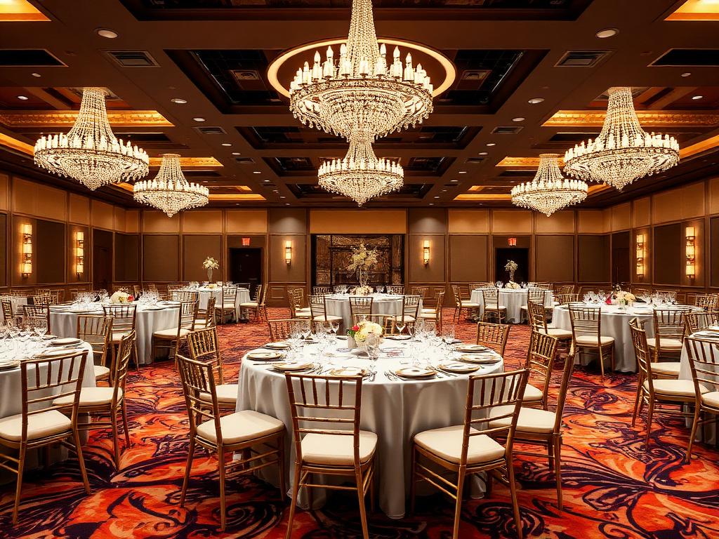 Grand ballroom gala setup